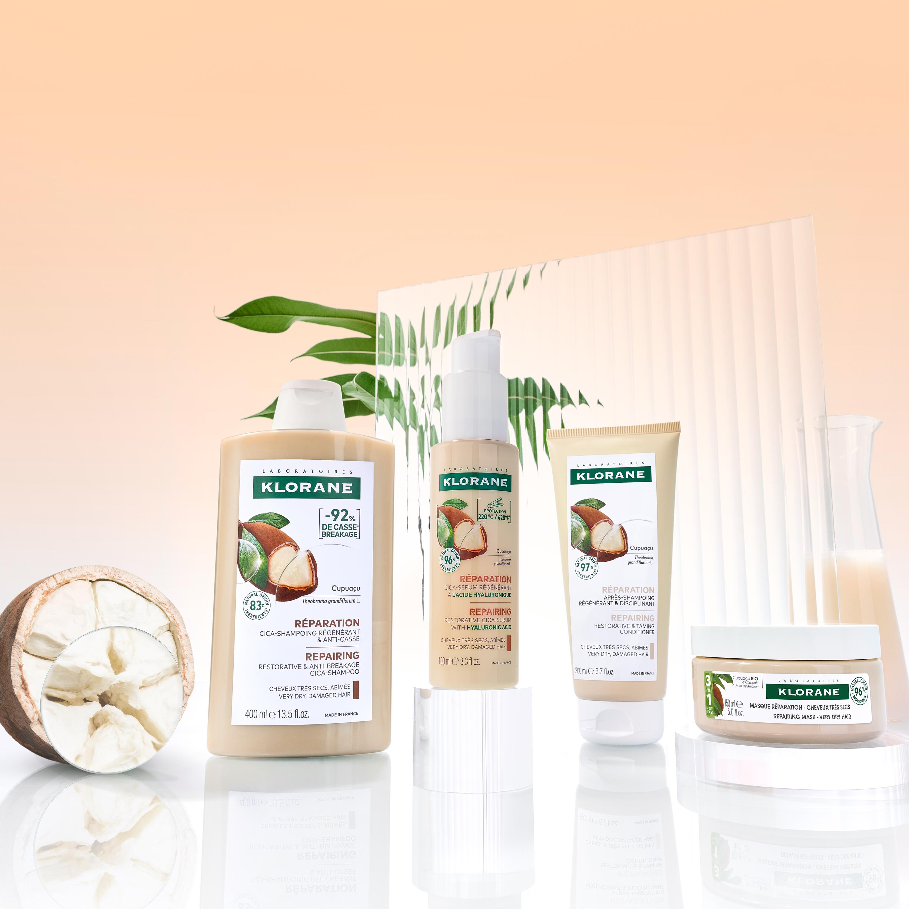 Votre routine cheveux très secs et abîmés, au Cupuaçu BIO, pour des cheveux nourris et réparés en profondeur.